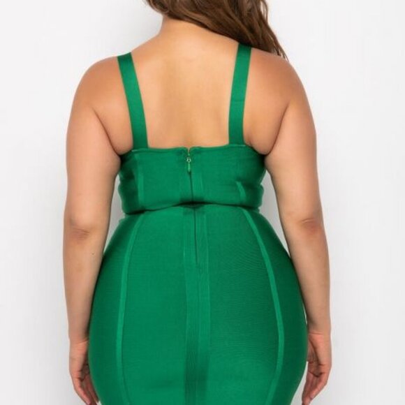 CHARLOTTE  ANGLS BANDAGE SWEETHEART NECK TANK DRESS / Brand NEW ! - Picture 4 of 8